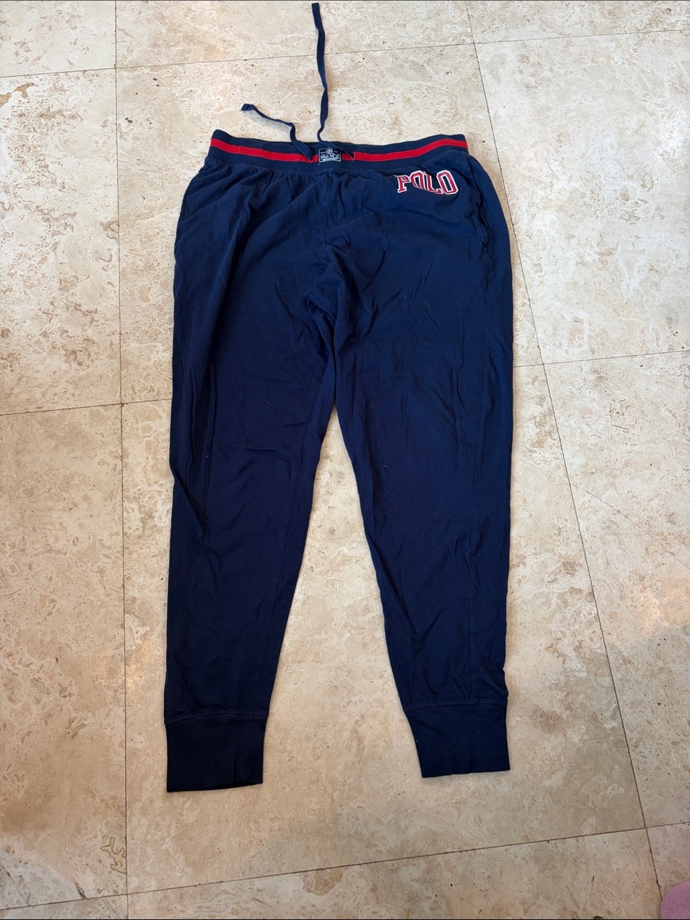 Polo by Ralph Lauren Navy pajama pants with Red-Trim Waistband